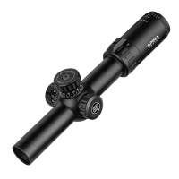 SPINA OPTICS 1-6X24 Infrared Compact Hunting Scope Tactical Rifle Scope Glass Etched Crosshair Wide