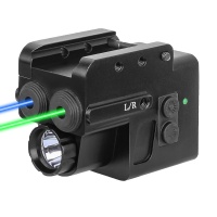 SPINA 500 Lumen Bicolor Laser Flashlight Green/Blue Laser Suction Rechargeable Battery Pistol Light